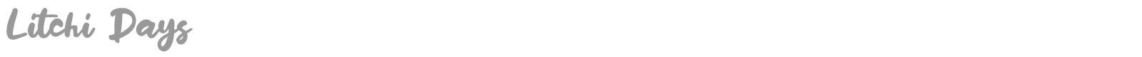 Litchi Days font preview
